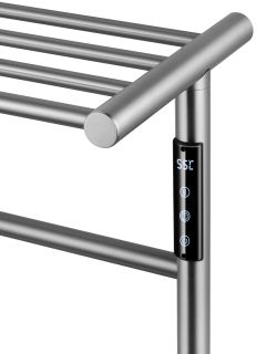 Полотенцесушитель электрический Wonzon & Woghand Bonn WW-AL402-BR с полкой 47x50 см брашированный никель